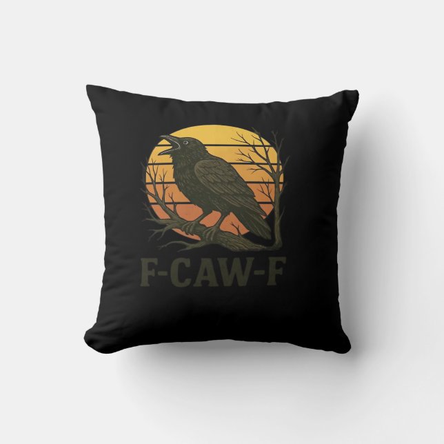 F-Caw-F Minimal Clean Kissen (Vorderseite)
