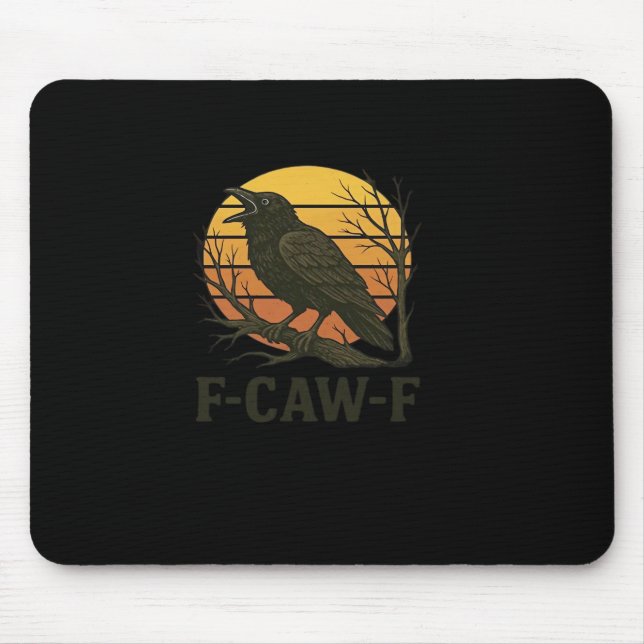 F-Caw-F Minimal Clean Mousepad (Vorne)