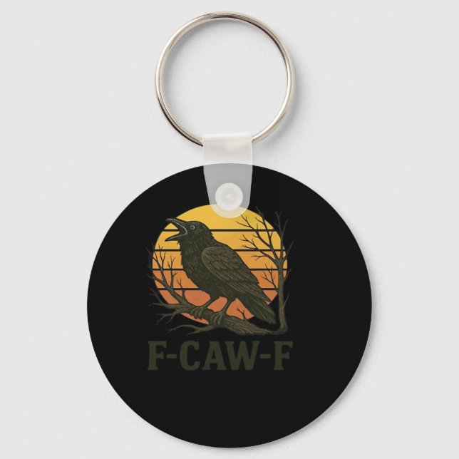 F-Caw-F Minimal Clean Schlüsselanhänger (Vorderseite)