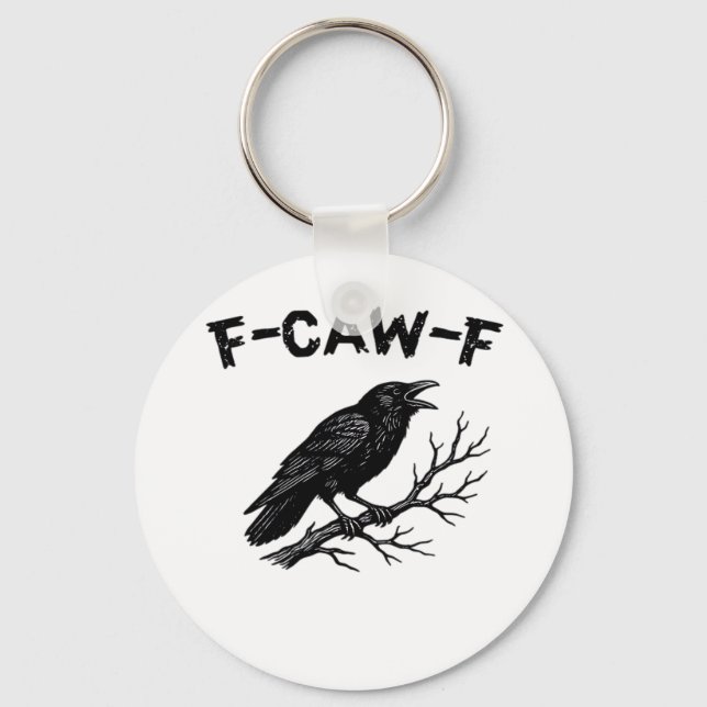 F-Caw-F Minimal Clean Schlüsselanhänger (Vorderseite)