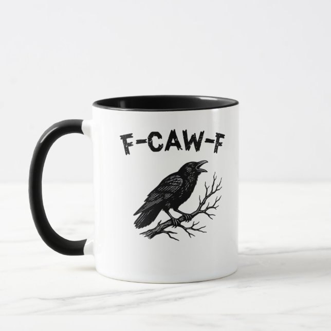 F-Caw-F Minimal Clean Tasse (Links)