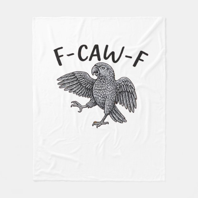 F Caw F Minimales Sauberes Design Fleecedecke (Vorderseite)