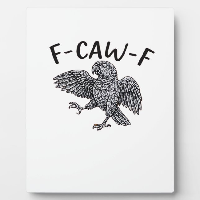 F Caw F Minimales Sauberes Design Fotoplatte (Vorderseite)