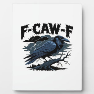 F-Caw-F Minimales Sauberes Design Fotoplatte