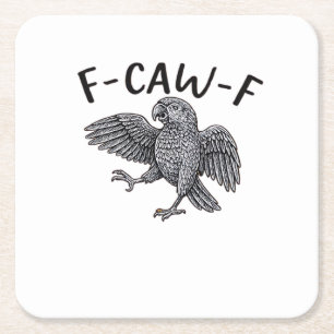 F Caw F Minimales Sauberes Design Rechteckiger Pappuntersetzer