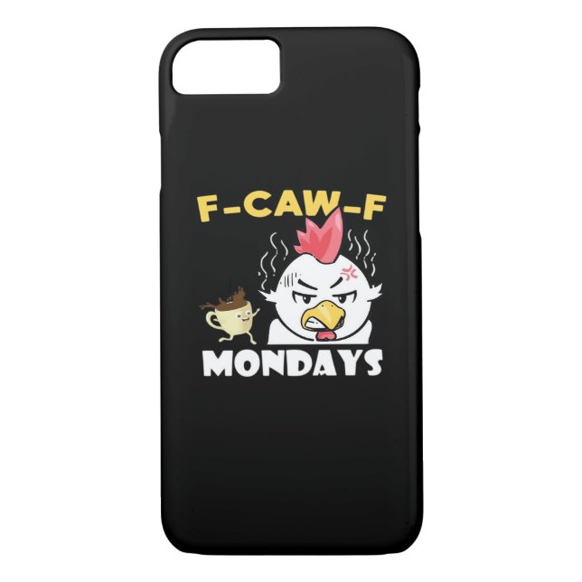 F-Caw-F Mondays Classic Minimal Clean Case-Mate iPhone Hülle (Rückseite)
