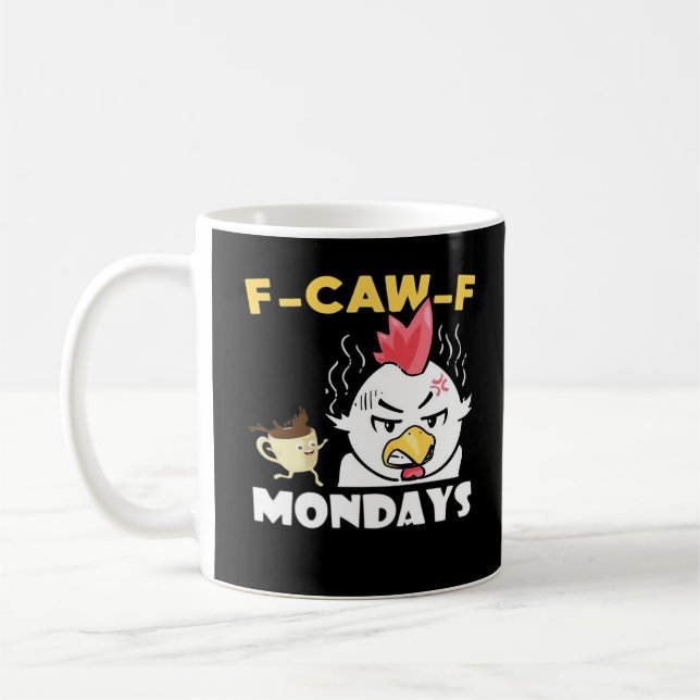 F-Caw-F Mondays Classic Minimal Clean Kaffeetasse (Links)