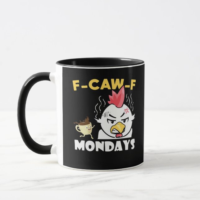 F-Caw-F Mondays Classic Minimal Clean Tasse (Links)