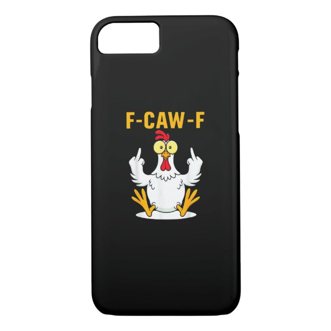 F-Caw-F Quote Rooster Meme Case-Mate iPhone Hülle (Rückseite)