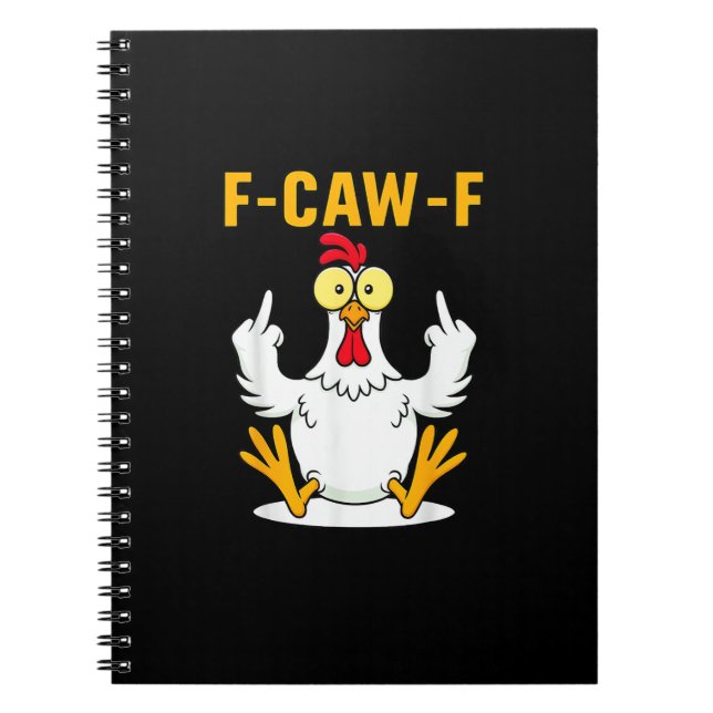 F-Caw-F Quote Rooster Meme Notizblock (Vorderseite)