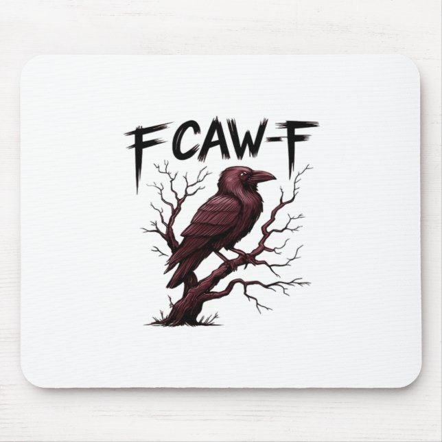 F-Caw-F Raven Classic Mousepad (Vorne)