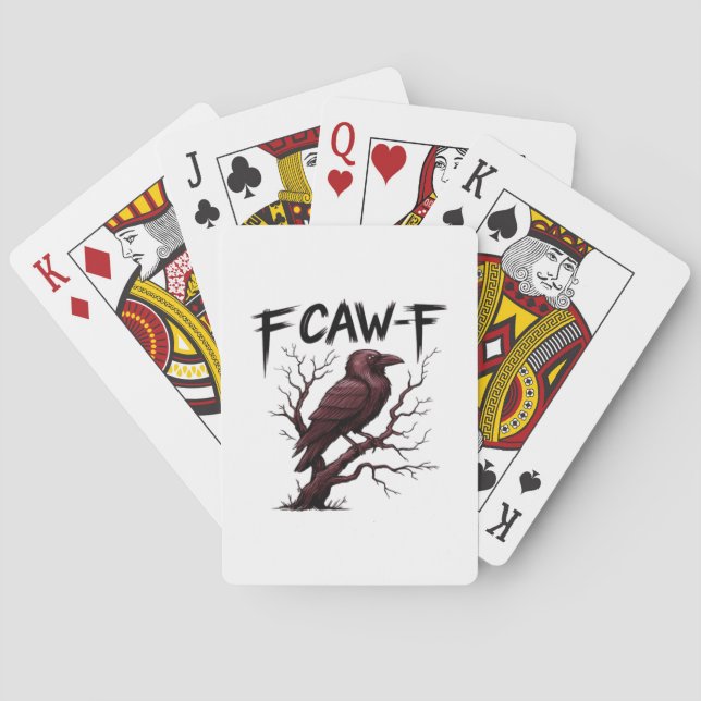 F-Caw-F Raven Classic Spielkarten (Rückseite)
