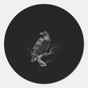 F-caw-f - Raven - Crow - Halloween-Kostümprämie Runder Aufkleber