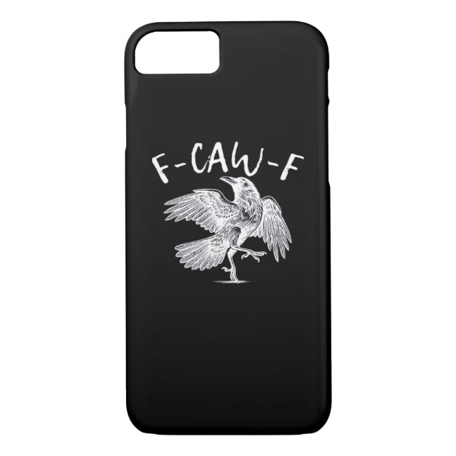 F-Caw-F Raven Retro Classic Case-Mate iPhone Hülle (Rückseite)