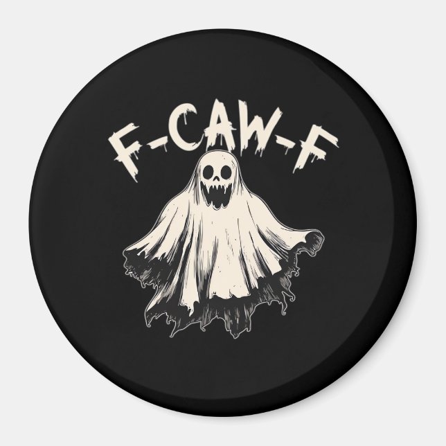F Caw F Raven Retro Klassischer Stil Magnet (Vorne)