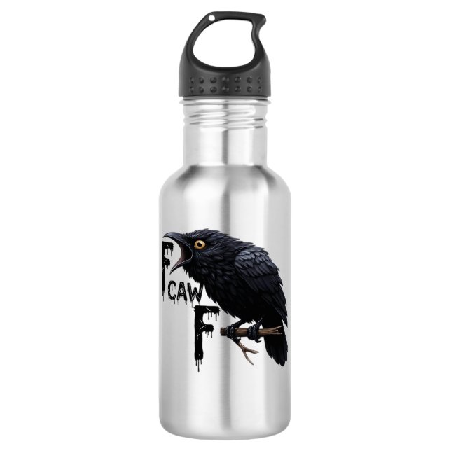 F Caw F Retro Classic Edelstahlflasche (Vorderseite)