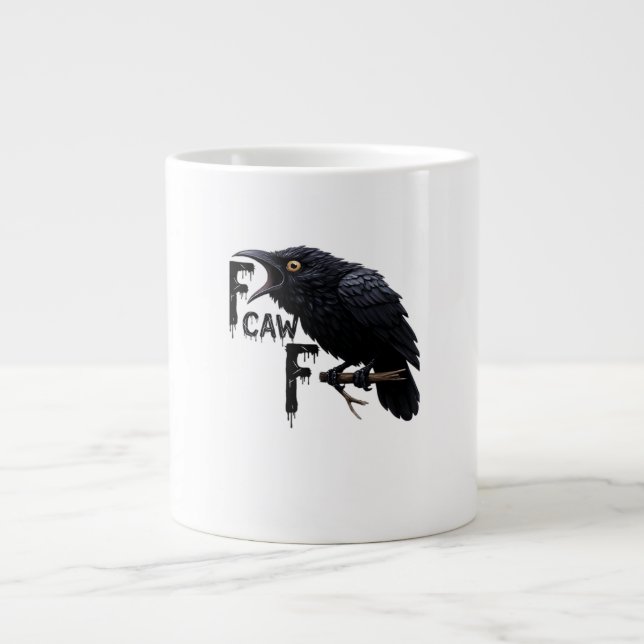 F Caw F Retro Classic Jumbo-Tasse (Vorderseite)