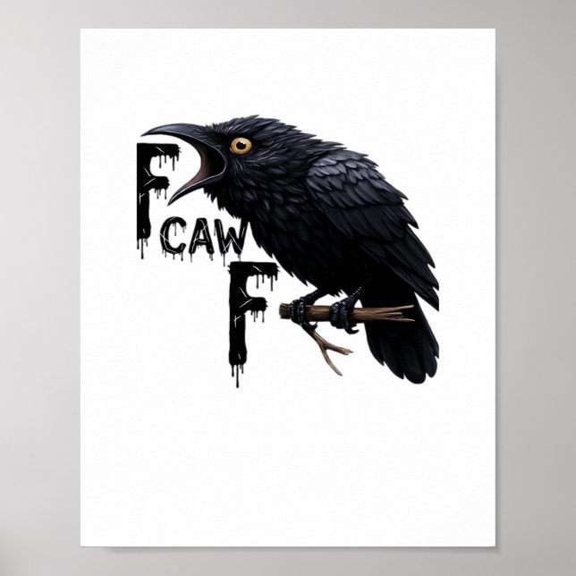 F Caw F Retro Classic Poster (Vorne)