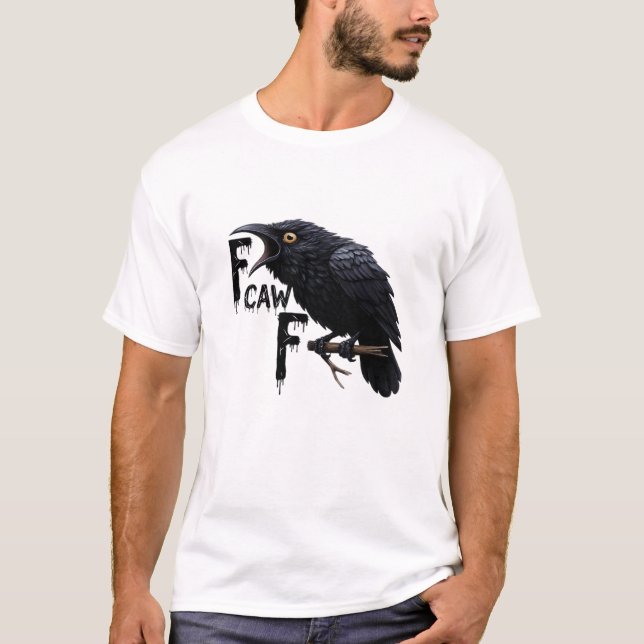F Caw F Retro Classic T-Shirt (Vorderseite)