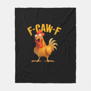 F-Caw-F Retro Klassiker Fleecedecke