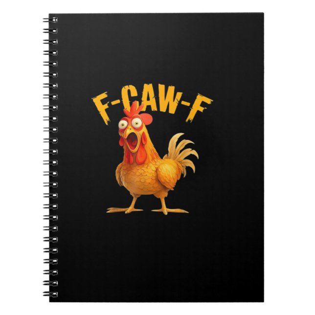 F-Caw-F Retro Klassiker Notizblock (Vorderseite)