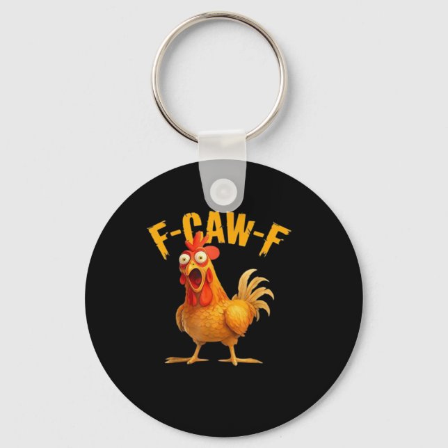 F-Caw-F Retro Klassiker Schlüsselanhänger (Vorderseite)