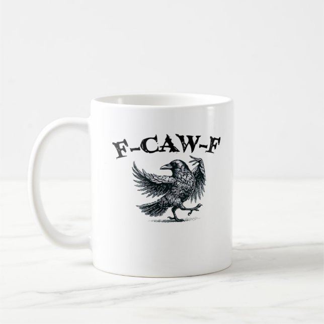 F-Caw-F Retro Style Kaffeetasse (Links)