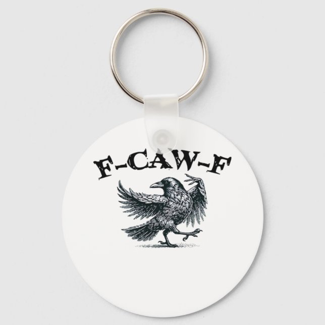 F-Caw-F Retro Style Schlüsselanhänger (Vorderseite)