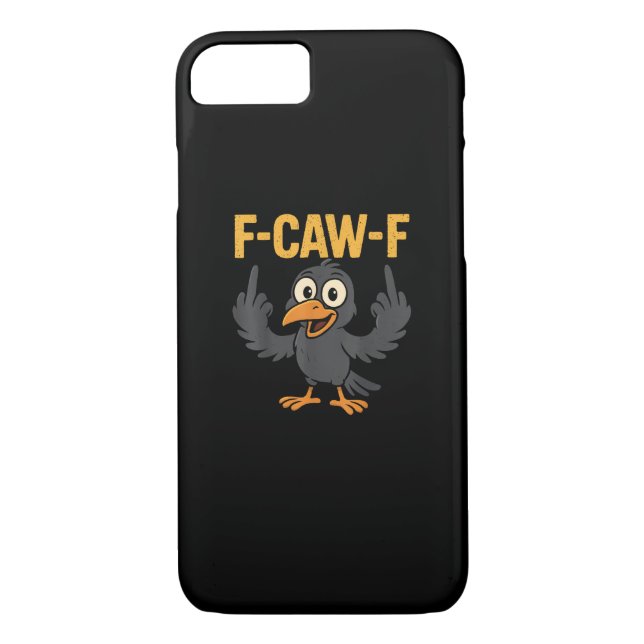 F-Caw-F Sarkastischer Witz Lustiger Krähen-Meme Hu Case-Mate iPhone Hülle (Rückseite)