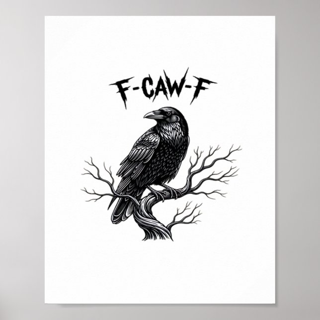 F Caw F Trendiger moderner Stil Poster (Vorne)