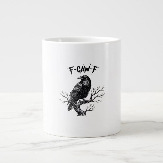 F Caw F Trendy Modern Style Jumbo-Tasse (Vorderseite)