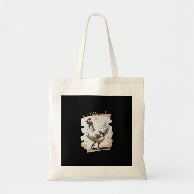 F-Caw-F Vintage Grafik Tragetasche (Vorne)