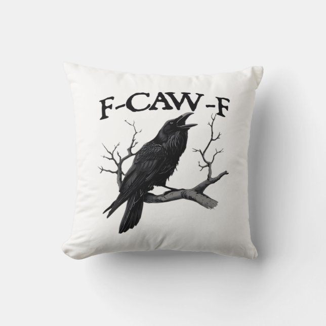 F Caw F Vintage Graphic Classic Kissen (Vorderseite)