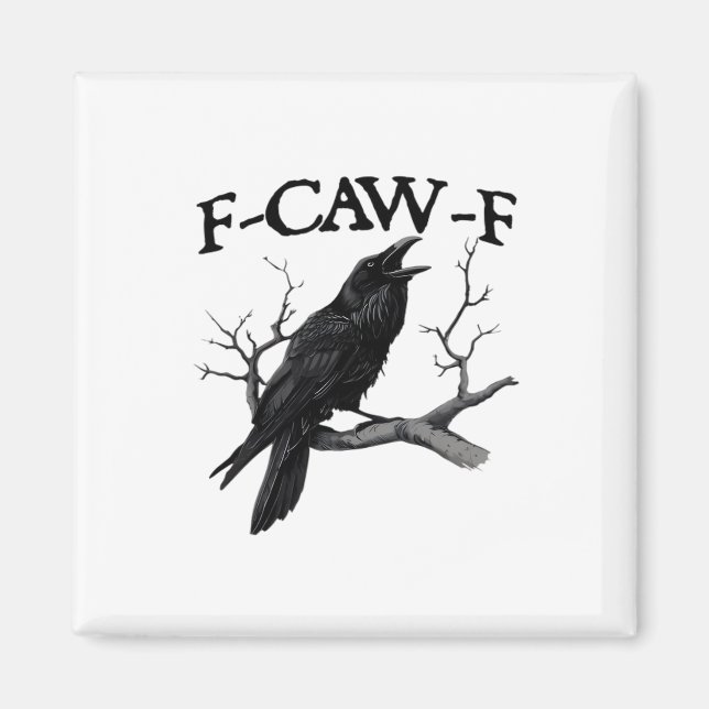 F Caw F Vintage Graphic Classic Magnet (Vorne)