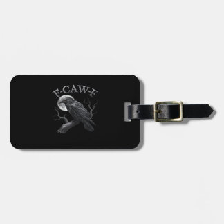 F-Caw-F Vogel Mond Gothic Klassisches Cool Design Gepäckanhänger