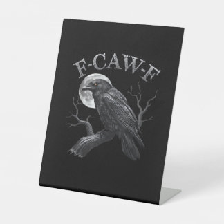 F-Caw-F Vogel Mond Gothic Klassisches Cooles Desig Sockelschild