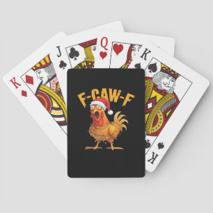 F-Caw-F Weihnachtsessenziell für Hühner Spielkarten