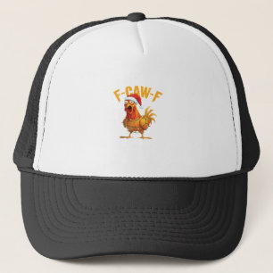 F-Caw-F Weihnachtslustiger Huhn Weihnachten Essent Truckerkappe