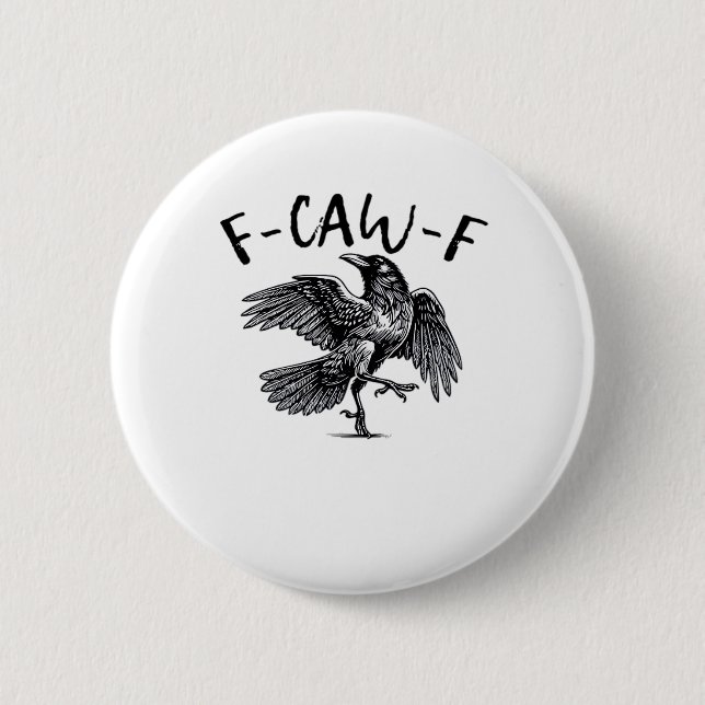 F Caw F Wesentlich Klassisch Ästhetisch Button (Vorderseite)