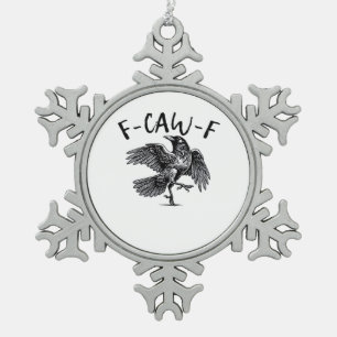 F Caw F Wesentliche Klassische Ästhetik Schneeflocken Zinn-Ornament