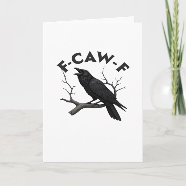 F Caw F Wesentliche Kreative Ästhetik Karte (Vorderseite)