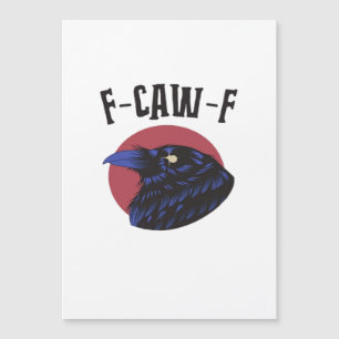 F-Caw-F Wesentliche Retro-Grafik Magnetkarte