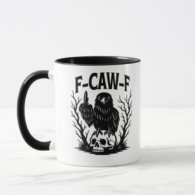 F Caw F Wesentlicher Cooler Einzigartiger Stil Tasse (Links)