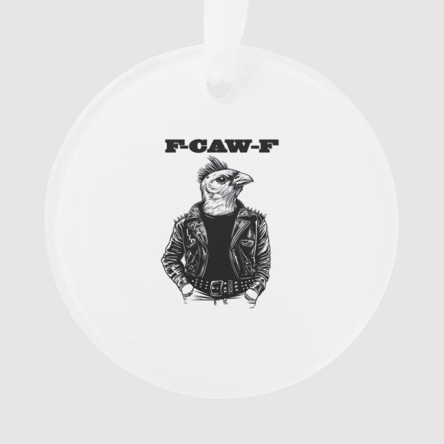 F Caw F Wesentliches Ästhetisches Design Ornament (Vorderseite)
