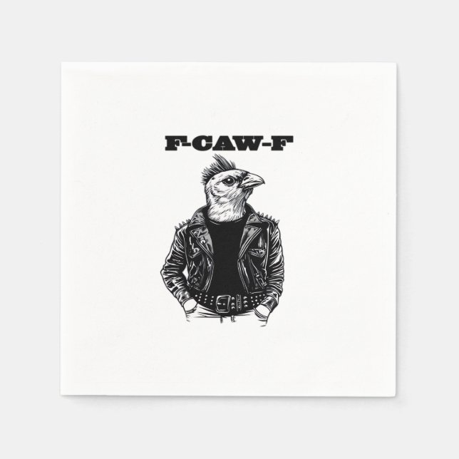 F Caw F Wesentliches Ästhetisches Design Serviette (Vorderseite)