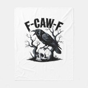 F Caw F Wesentliches Minimales Sauberes Design Fleecedecke