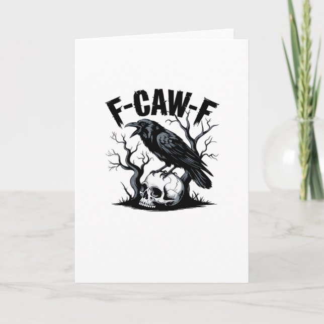 F Caw F Wesentliches Minimales Sauberes Design Karte (Vorderseite)