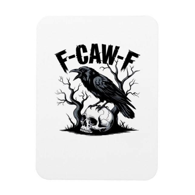 F Caw F Wesentliches Minimales Sauberes Design Magnet (Vertikal)