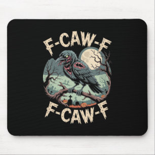 F-caw-f Zombie-Krähe Halloween Schwarze Krähe Vint Mousepad