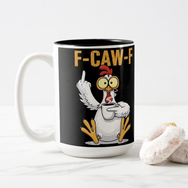 F-CAW-F ZWEIFARBIGE TASSE (Mit Donut)